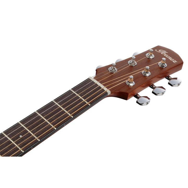 Ibanez AAM50LCEOLB Acoustic/Electric Guitar Left Handed - Open Pore Light Brown Sunburst Top, Natural Open Pore Back and Sides