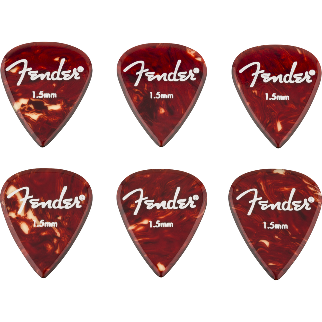 Fender Aero Acrylic Picks -  6-count -  1.5mm