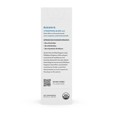 D'Addario Woodwinds ODER0535 Reserve, Bass Clarinet  - Box Of 5 - 3.5