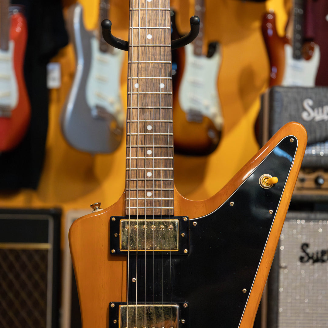Epiphone- 58 Reissue Korina Explorer Natural (No Case Or Bag - 2022) - USED