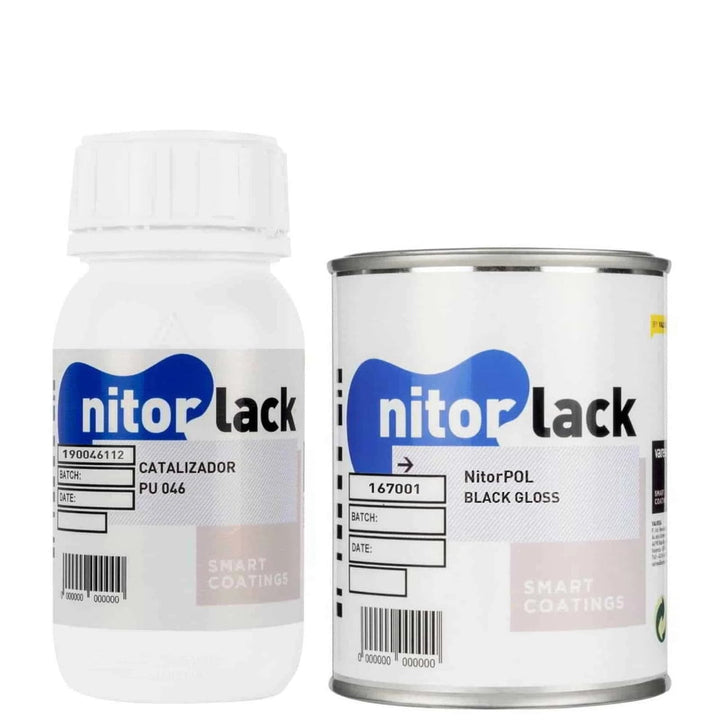 Allparts LT-9675-000 Nitorlack Black Gloss Polyurethane 500ml Can (includes catalyst)