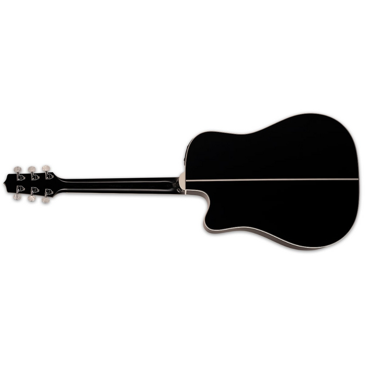 Takamine EF381DX Dreadnought Cutaway 12 str - Solid Cedar Top - Gloss Black Finish  - RH Acoustic Electric Guitar CT4BII preamp - SH200A Semi-hard Case