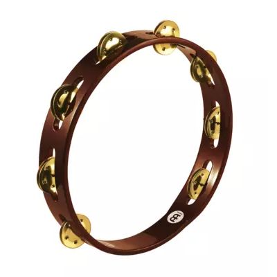 Meinl Traditional Wood Tambourine, Single Row - Brass Jingles