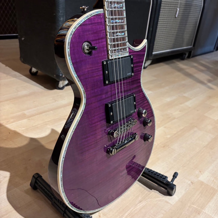 ESP LTD - EC1000 FM Trans Purple w/ EMG 60-81's & ESP Molded Hard Shell Case (2008) (Used - Consignment)