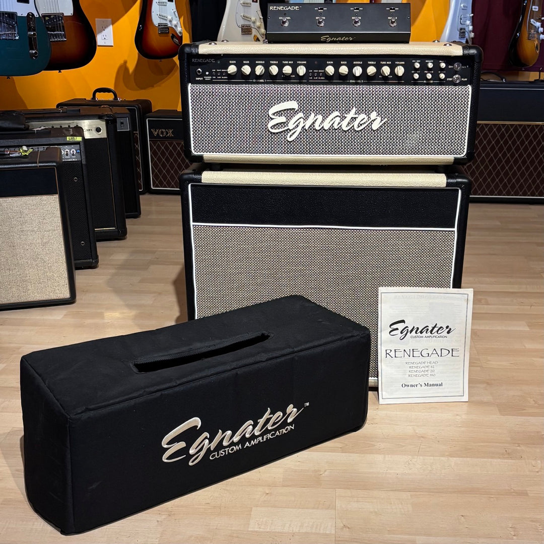 Egnater - Renegade 65 Head w/ Cover & Foot Controller & Matching Derek Bell Made 112 Celestion NEO Loaded Cabinet - USED