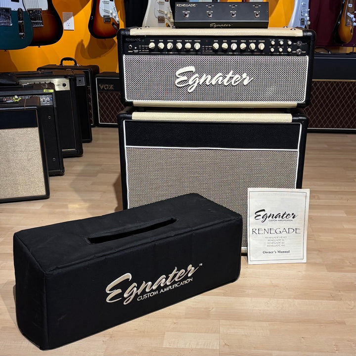 Egnater - Renegade 65 Head w/ Cover & Foot Controller & Matching Derek Bell Made 112 Celestion NEO Loaded Cabinet - USED