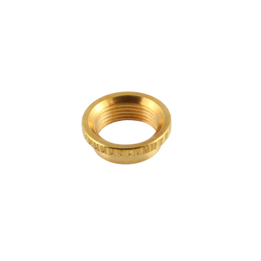Allparts EP-4923-B02 Gold Deep Round Nut - 25 Piece Bulk Pack