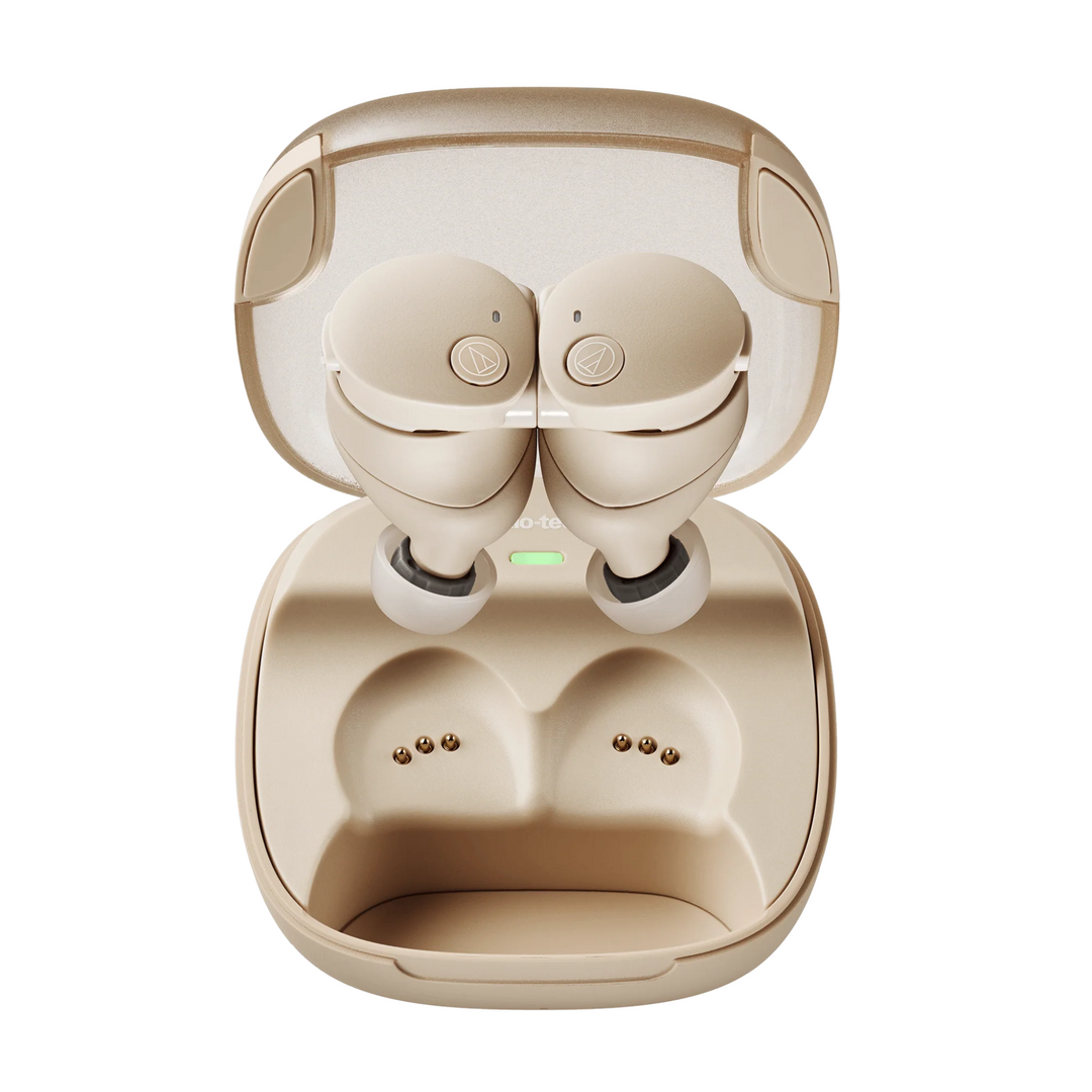 Audio-Technica CKS50TW2 Wireless In-Ear Headphones (Beige)