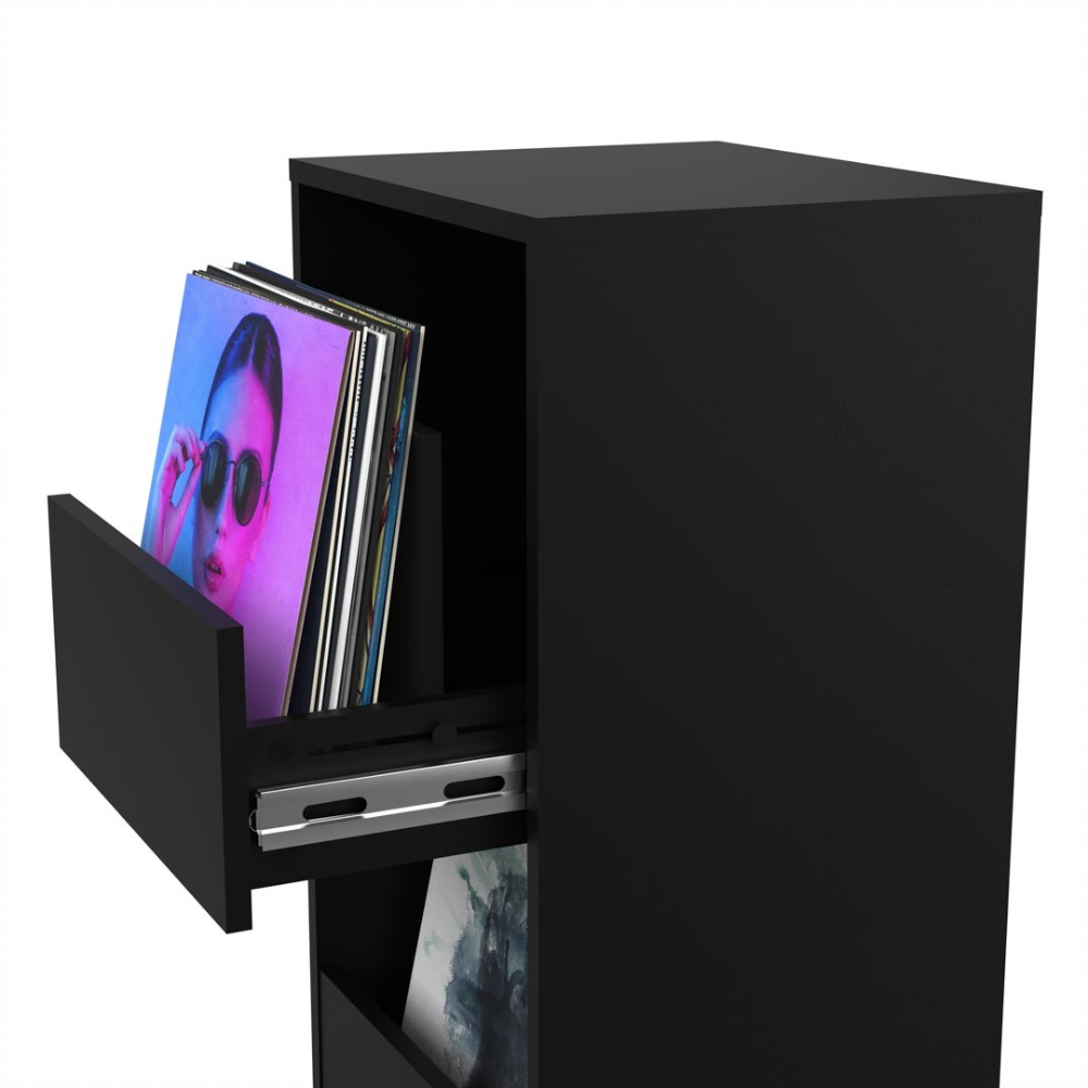 Glorious VINYL-VAULT-BLK Vinyl Vault - Black