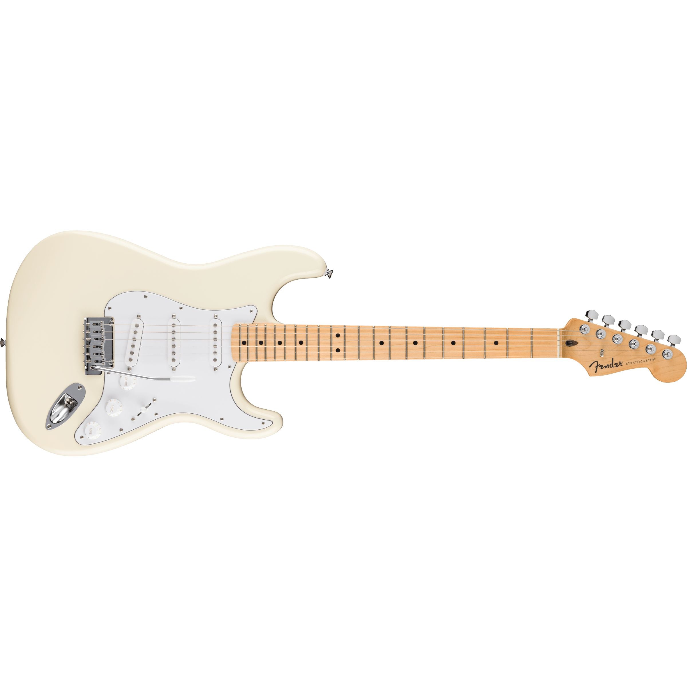 Fender Standard Stratocaster (White) Electric Guitar – Music City