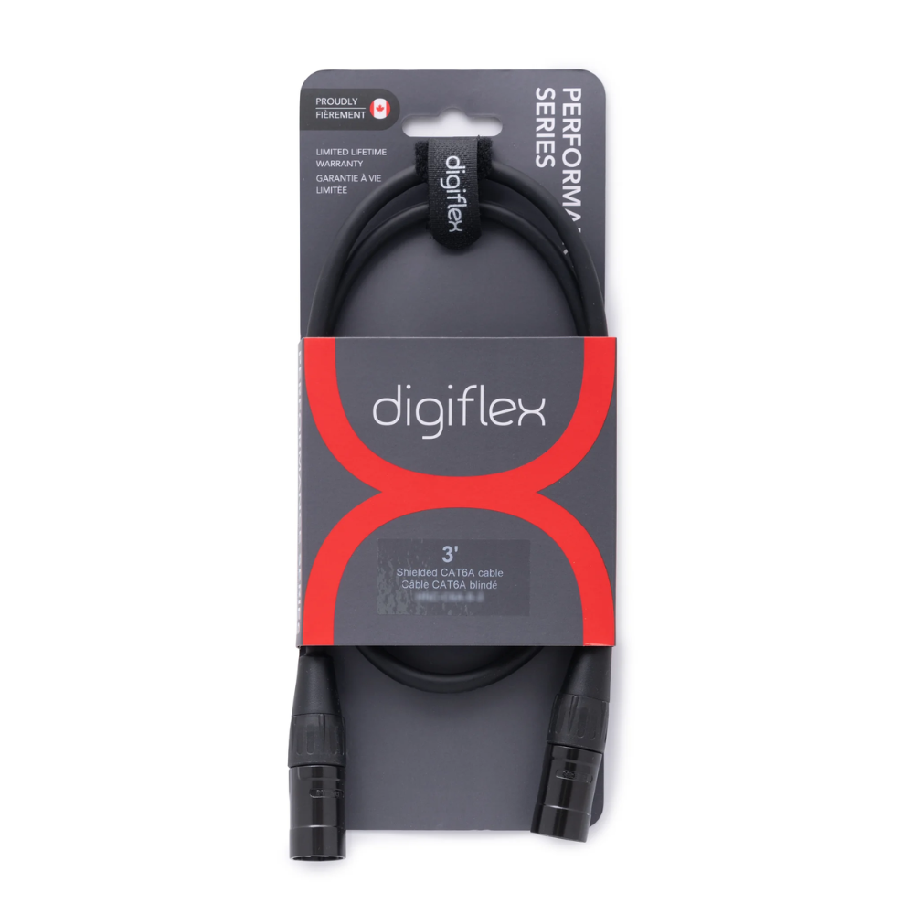 Digiflex HNC-C6A-S-25   25' Performance Series  Cat6A S/FTP Cable with REAN locking ethernet