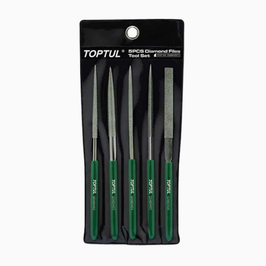 Allparts TOPTUL 5-Piece Diamond Needle File Set