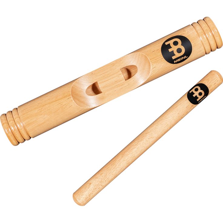 Meinl Percussion Wood Claves African Hollowed Out Hardwood