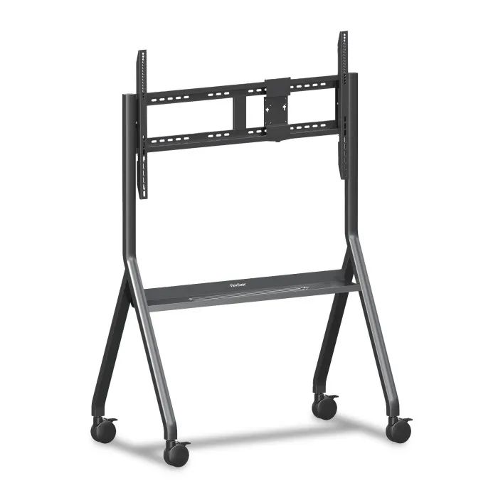 ViewSonic VB-STND-009  Slim Mobile Cart for Displays up to 105", VESA 400x400 to 1000x600, Lockable Wheels