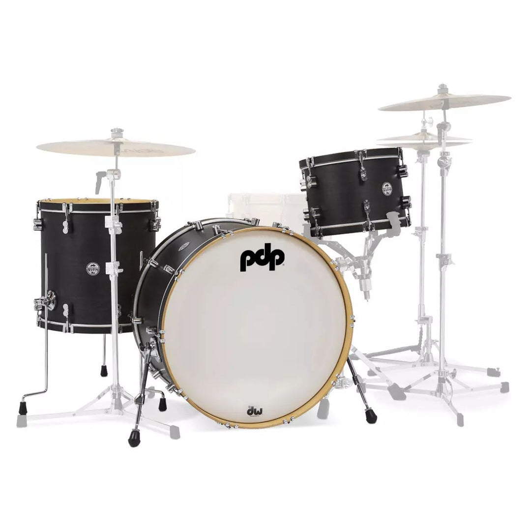 PDP Concept Maple Classic 3-Piece Shell Pack (9x13 No STM, 16x16FT, 14x24 Kick) - Ebony Stain