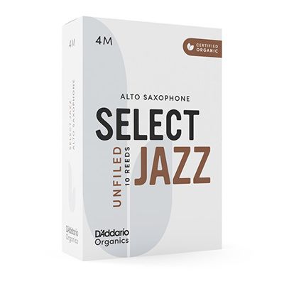 D'Addario Woodwinds ORRS10ASX4M Select Jazz, Alto Saxophone - Unfiled, 4M, Box Of 10