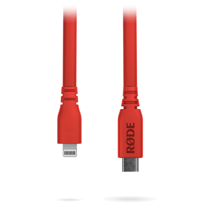 Rode Microphones SC19-R High-quality, 1.5m-long USB-C to Lightning cable - Red
