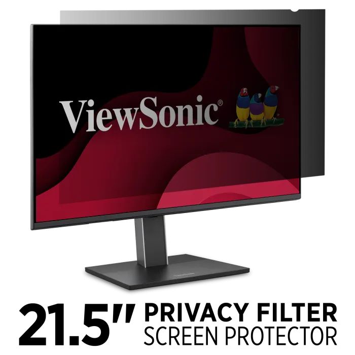 Viewsonic VSPF2150 21.5" Privacy Filter  16:9 LCD Monitor, Anti-Glare & Scratch Resistant, Black