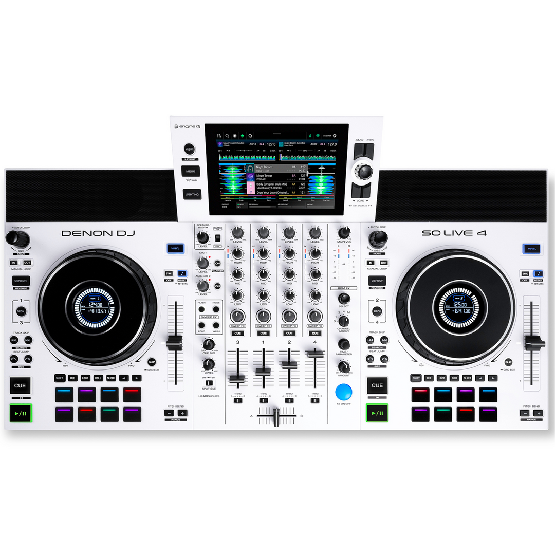 Denon DJ SCLIVE4 WHITE 4 Channel standalone DJ Controller