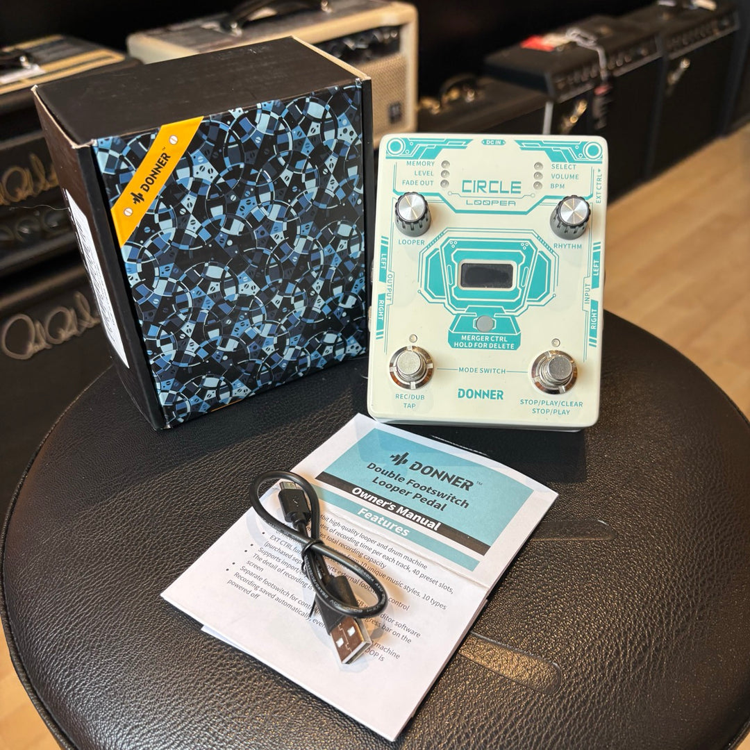 Donner - Circle Looper Guitar FX Pedal w/ Box & User Guide - USED