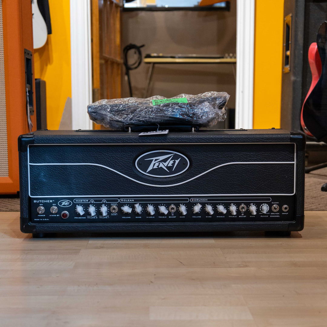 Peavey - USA Butcher 50-100 Watt Head & 90's VTM Butcher 412 w/ Foot Controller & 25' MIDI Cable - USED