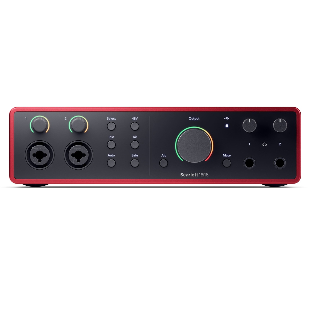 Focusrite SCARLETT-16i16-4TH-GEN 16-In, 16-Out USB Audio Interface w/ Two 4th Gen Scarlett Mic Preamps