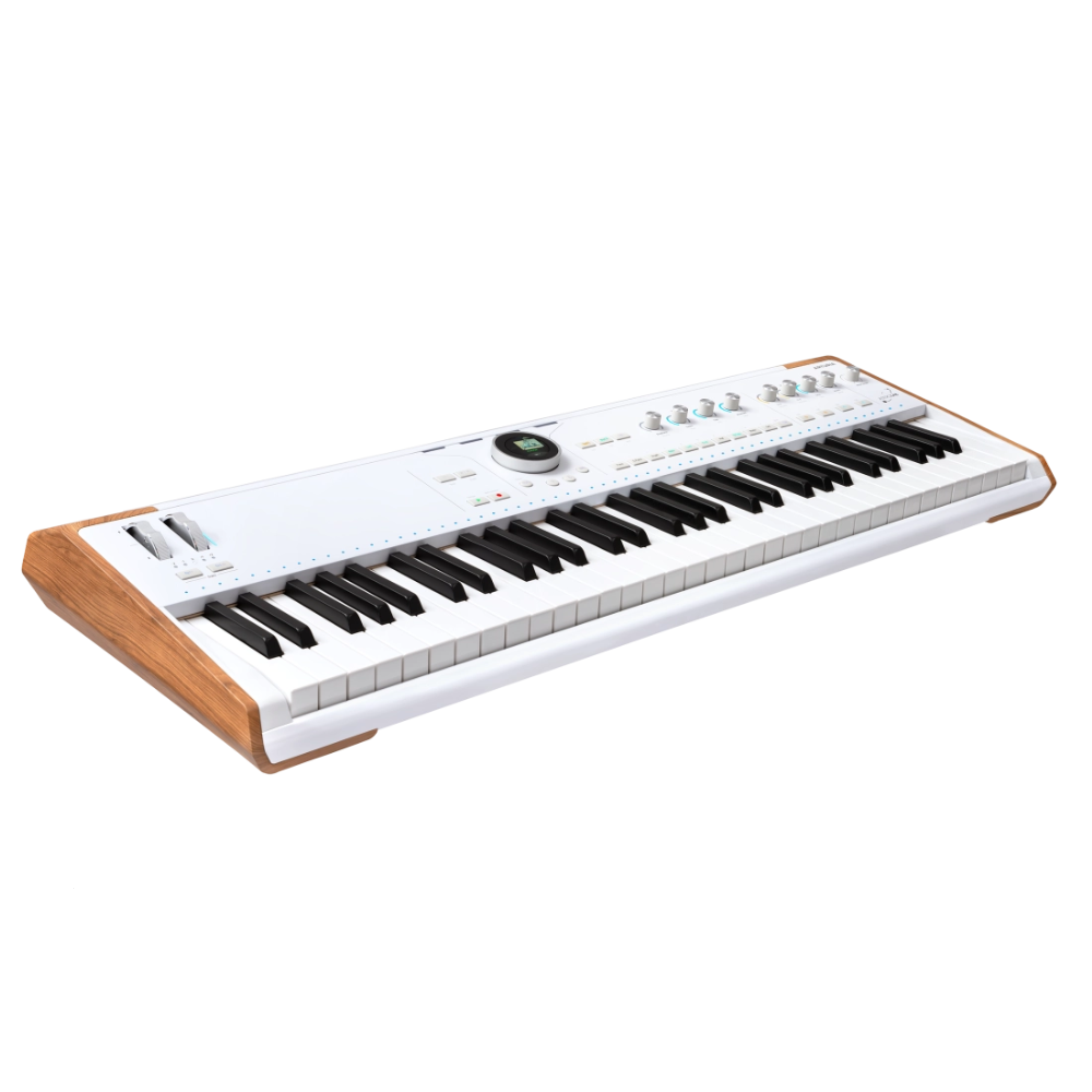 Arturia Astrolab 61 key semi-weighted stage keyboard with aftertouch - White