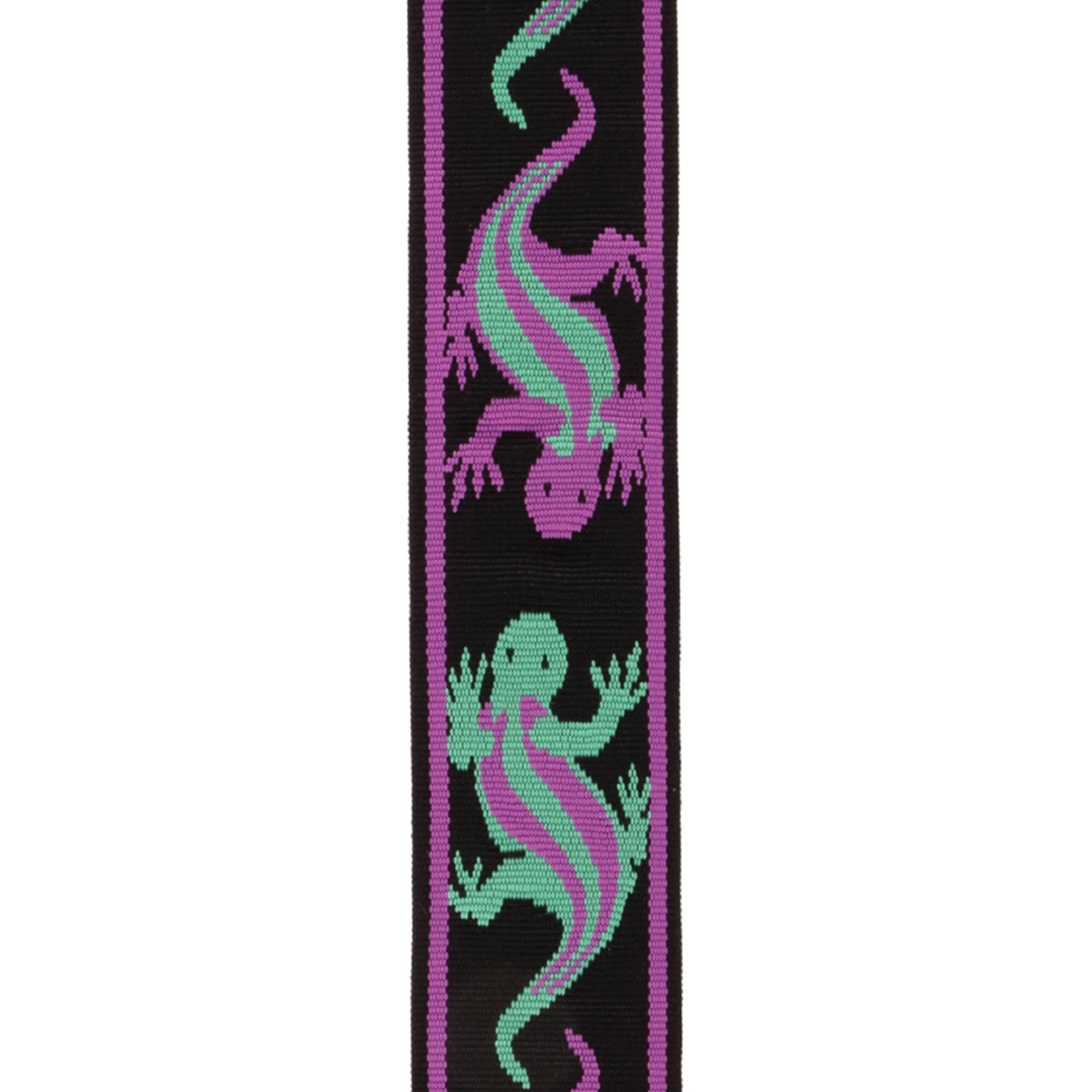 D'Addario 50BALPW01 Auto Lock Vintage D'Addario Lizards - Green/Purple