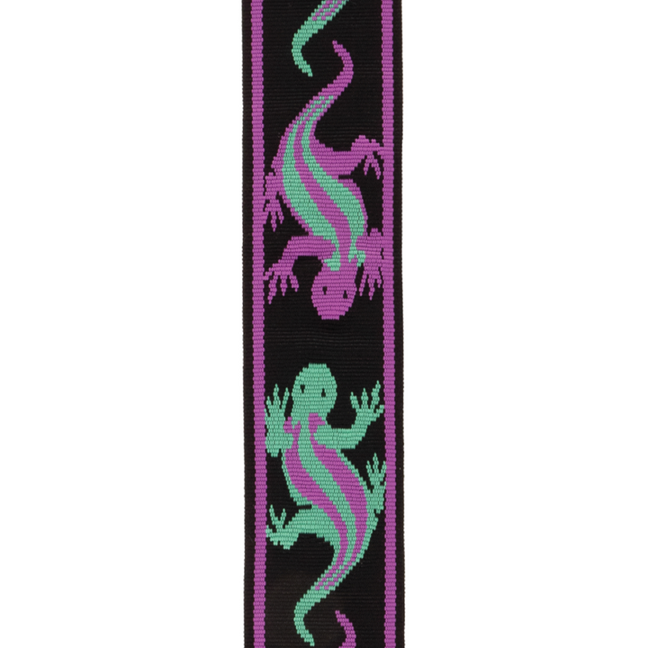 D'Addario 50BALPW01 Auto Lock Vintage D'Addario Lizards - Green/Purple