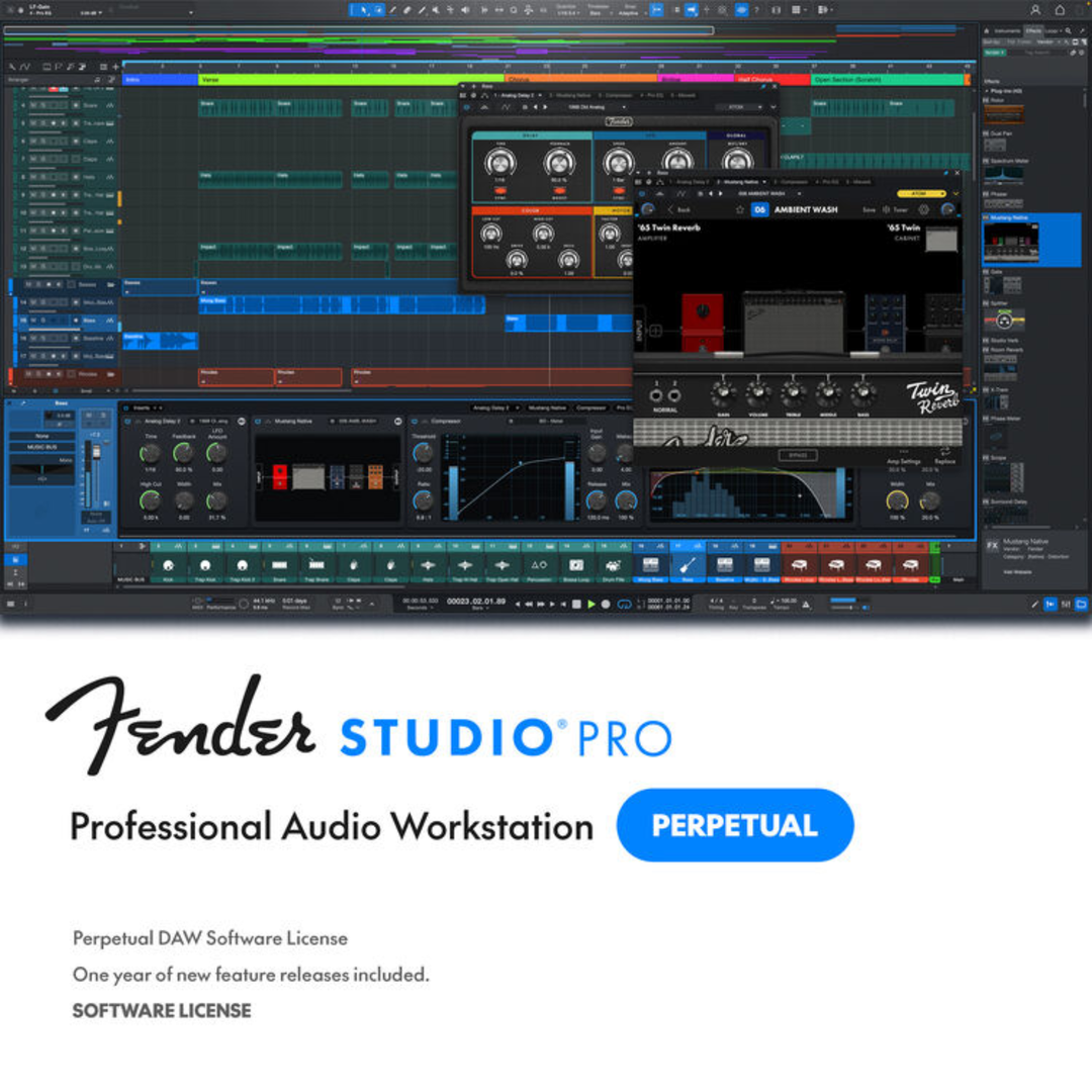 Fender FENDER-STUDIO-PRO Studio Pro 8 Music and Audio Production Software Perpetual License