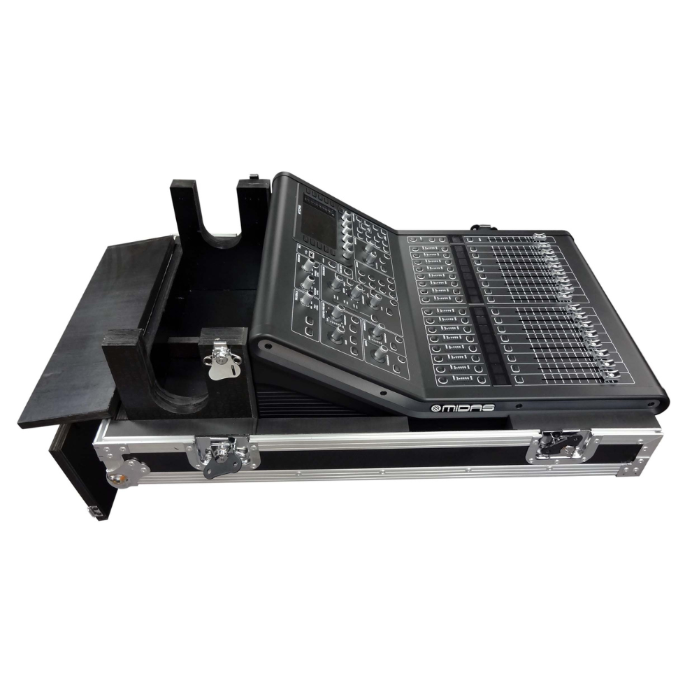 PROX Midas M32R Flight Case w/ Doghouse with Wheels