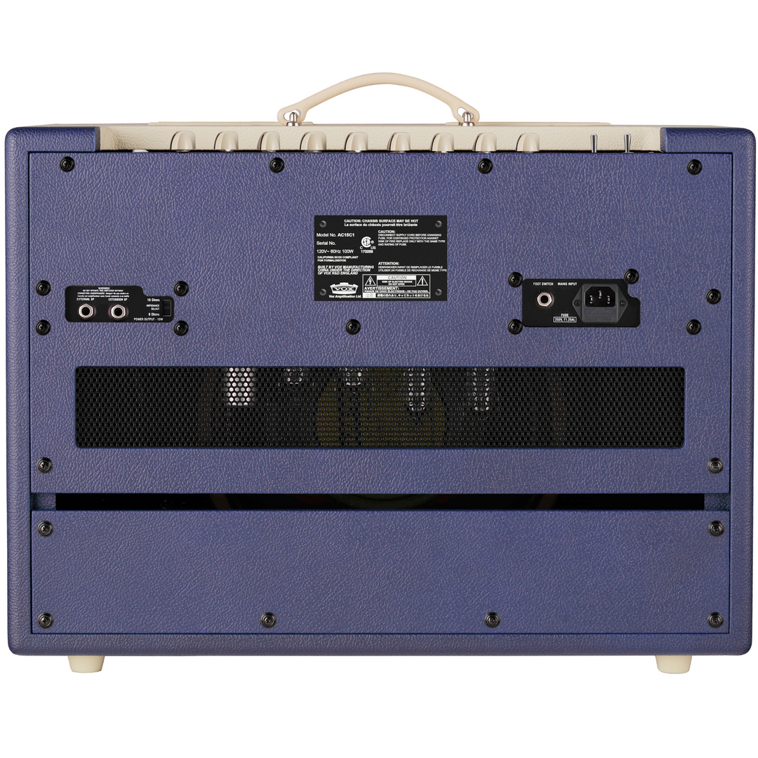Vox AC15C1TTBC LTD 15W Valve Combo 12" Speaker 2 Channels Blue/Cream Two-Tone  w/ Greenback Speaker