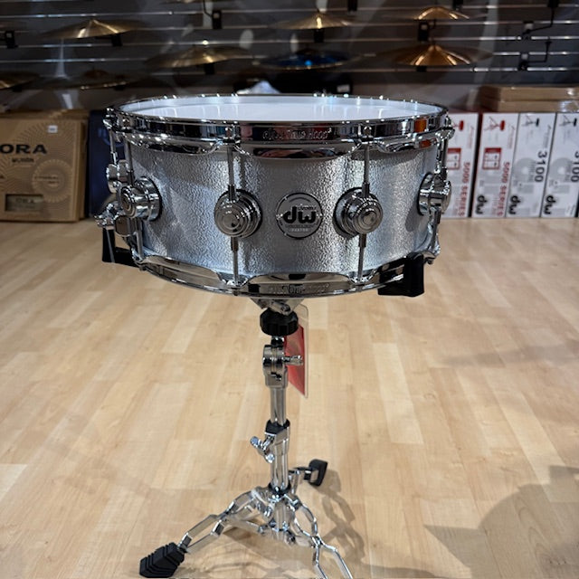 DW Collector’s Series Metal Snare Drum Solid 3mm Aluminum Wrinkle Coat Finish - 5.5x14