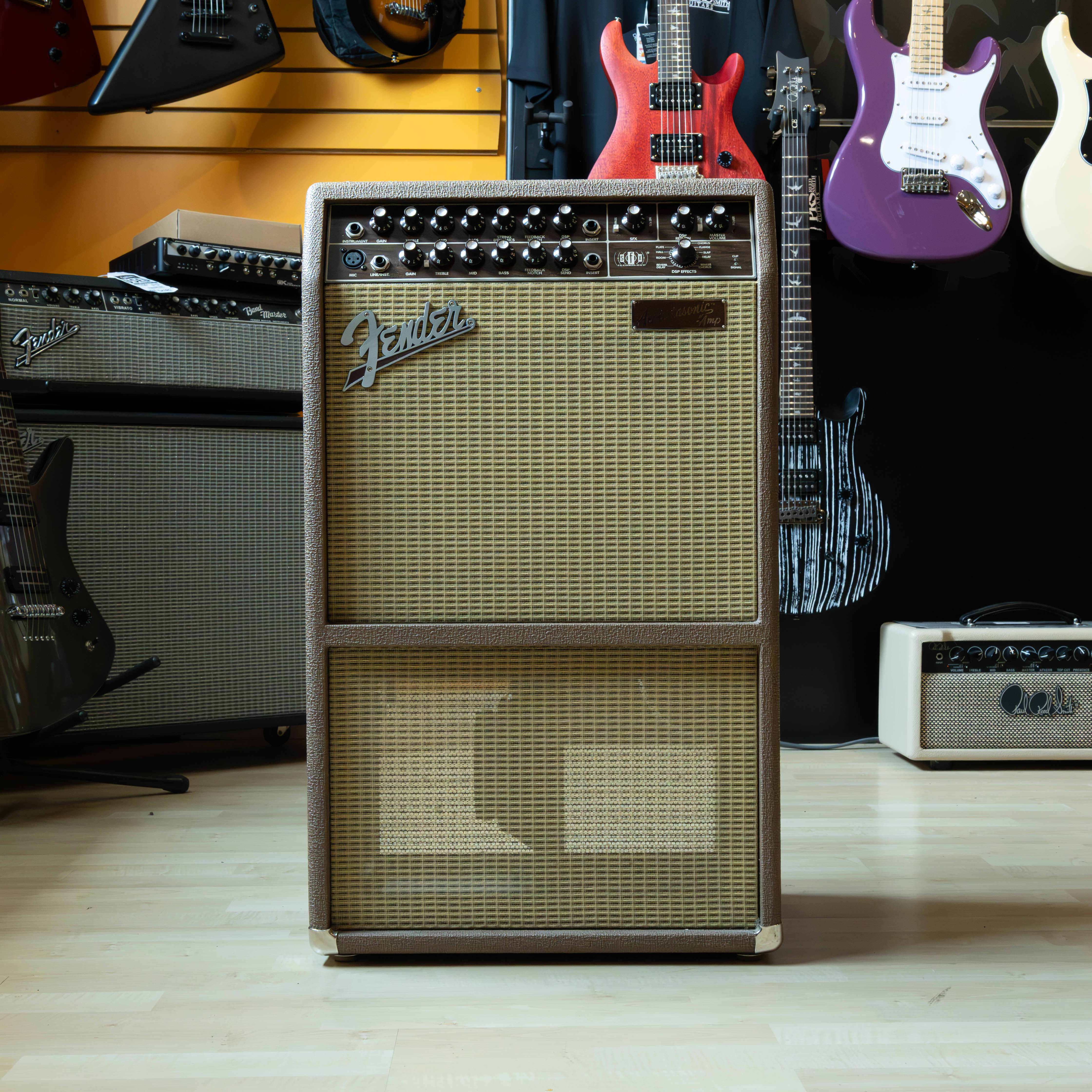 Sfx Instrument Fender - Acoustasonic SFX Acoustic Instrument Amplifier ( Blonde w/ Co ...
