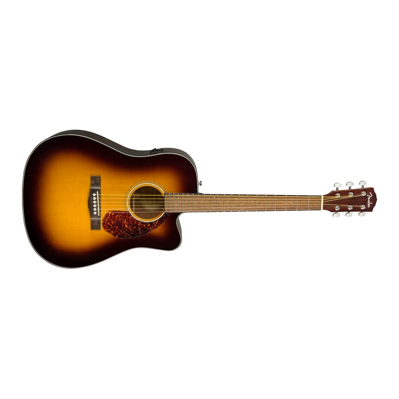 Fender CD-140SCE Dreadnought Walnut Fingerboard Acoustic Guitar w/ Case - Sunburst