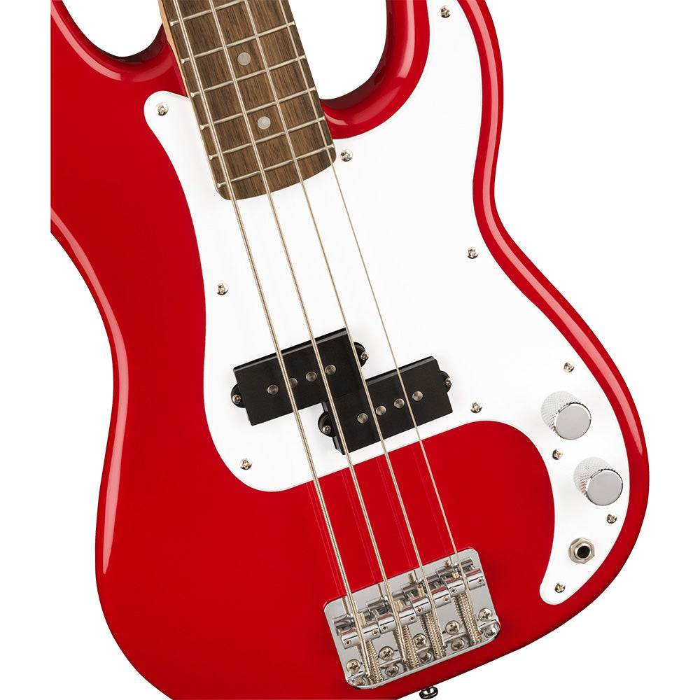 Squier Mini Precision Bass Laurel Fingerboard Electric Bass Guitar - Dakota Red