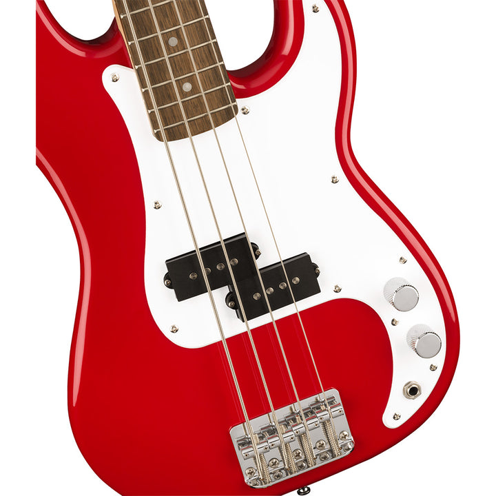 Squier Mini Precision Bass Laurel Fingerboard Electric Bass Guitar - Dakota Red