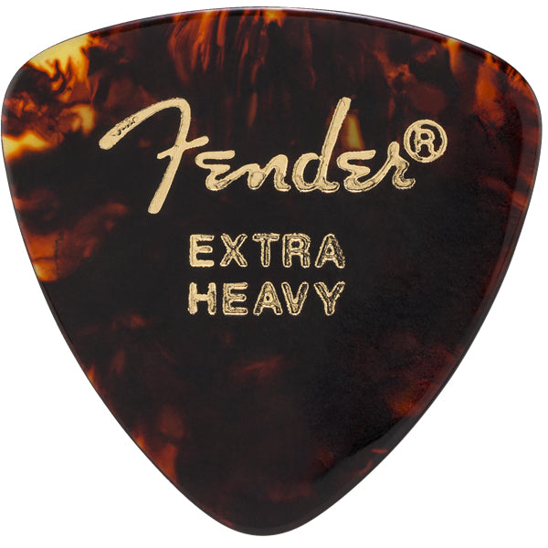 Fender Guitar Pick 346 Shape Classic Celluloid 1/2 Gross - Tortoise Shell - Extra Heavy, 72-Count