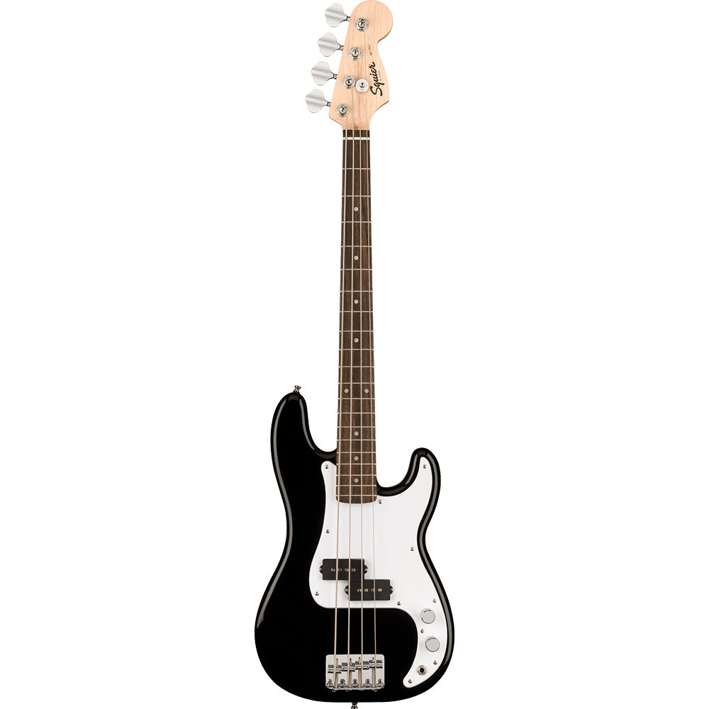 Squier Mini Precision Bass Laurel Fingerboard Electric Bass Guitar - Black