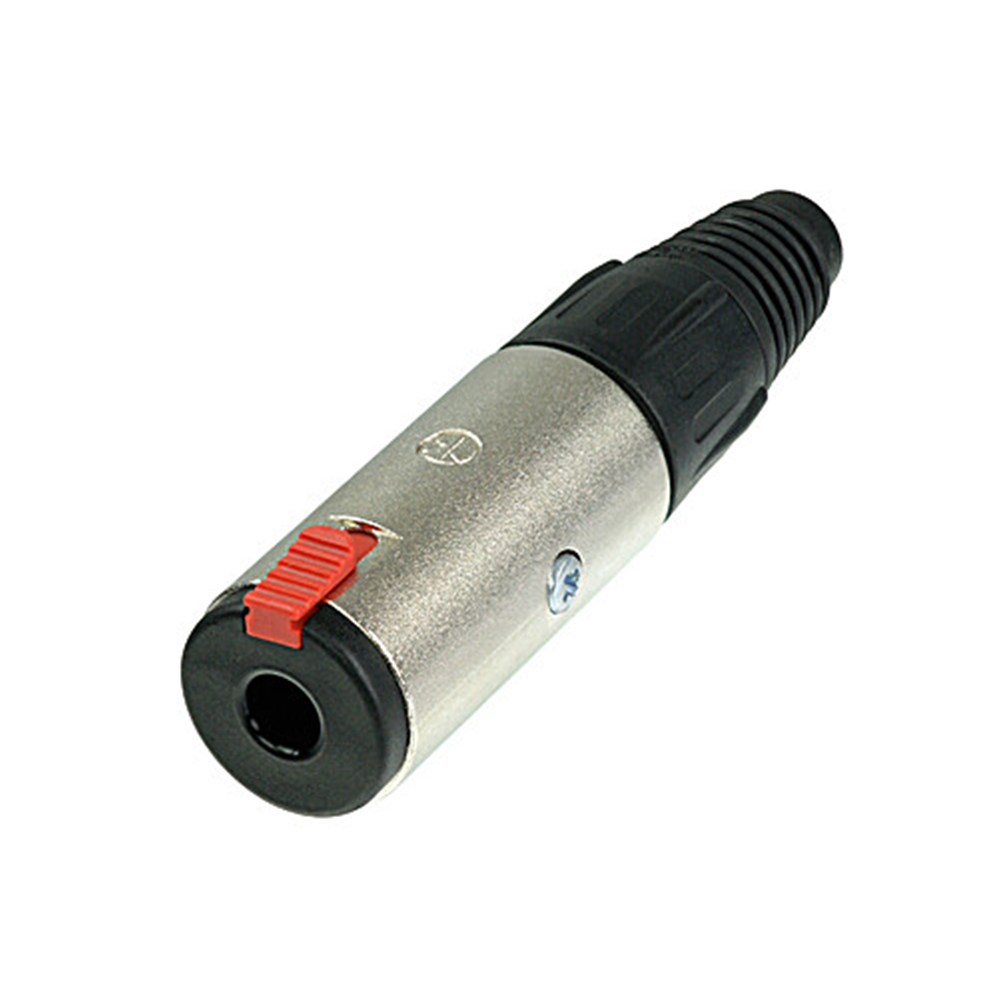 Neutrik NJ3FC6 - Locking Inline TRS Phone Jack -Nickel Housing