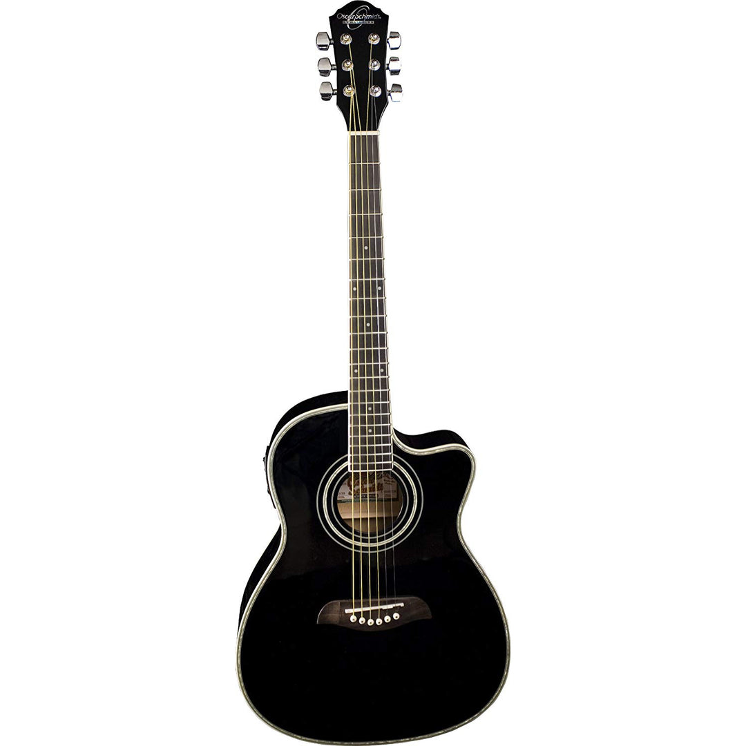 Oscar Schmidt OG1CEB-A Acoustic Guitar 3/4 Size Dreadnought Black