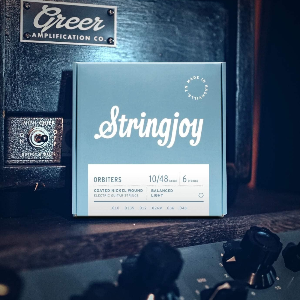 Stringjoy Orbiters | Balanced Extra Light Gauge (8-40) Coated Nickel Wound Electric Guitar Strings