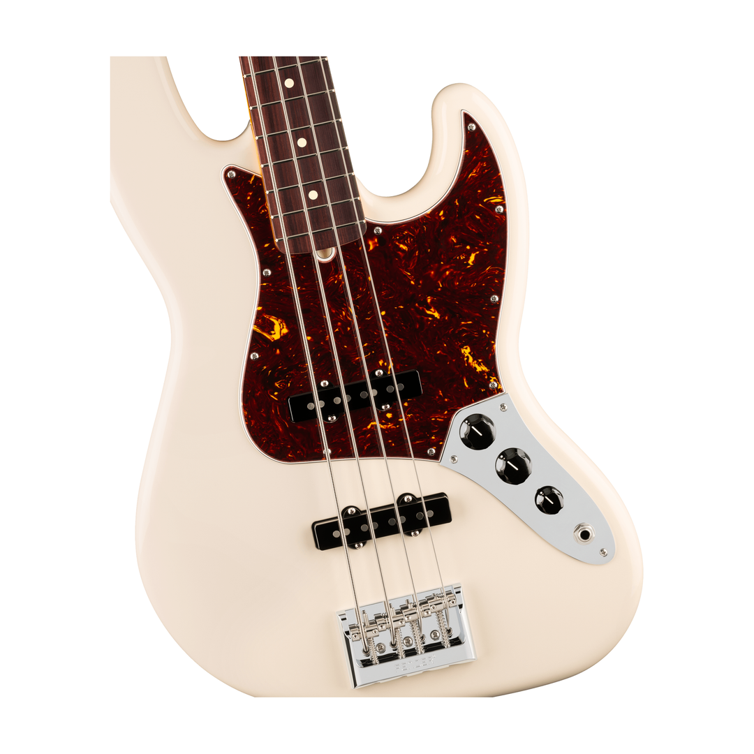 Fender American Professional Jazz bass Rosewood Fingerboard Electric Bass (Olympic White)