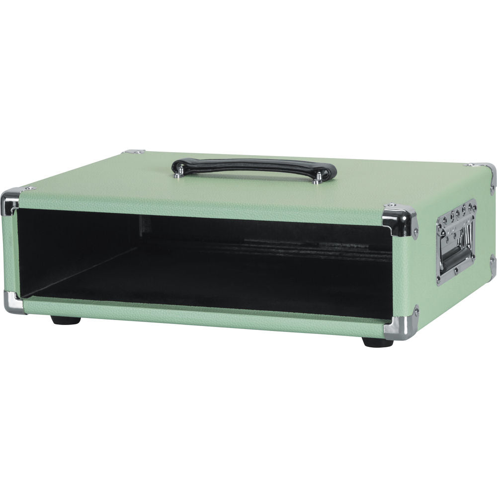 Gator Vintage Amp Vibe Rack Case (2U) - Seafoam Green