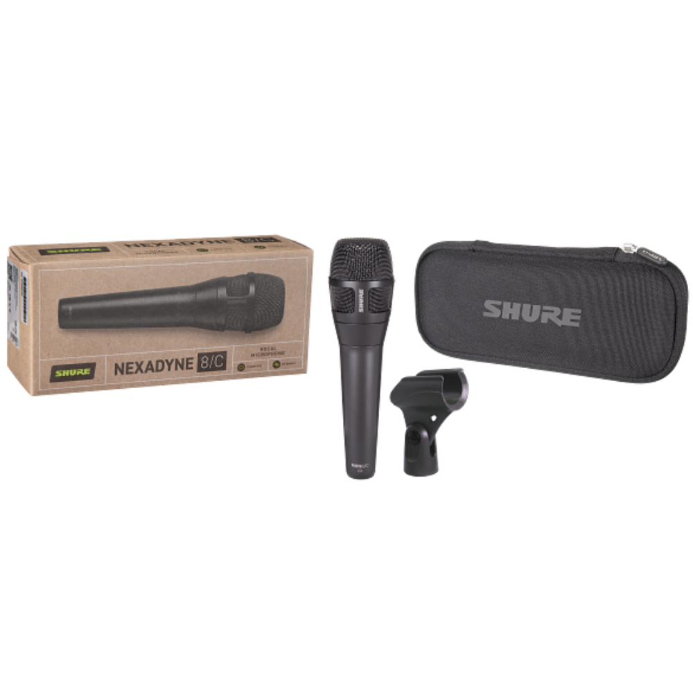 Shure NEXADYNE 8/C Cardioid Revonic Handheld Vocal Microphone (Black)