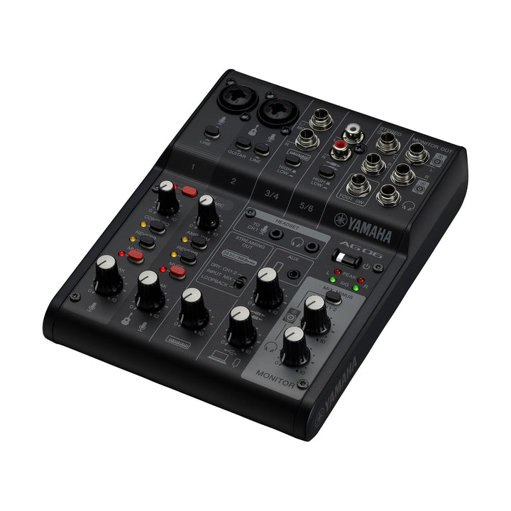 Yamaha AG06MK2 B 6-Channel Mixer USB Interface - Black