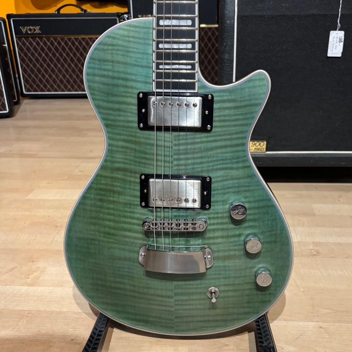 Hagstrom Ultra Max Electric Guitar with Hard Shell Case (Fall Sky Satin) ULMAX-FSK