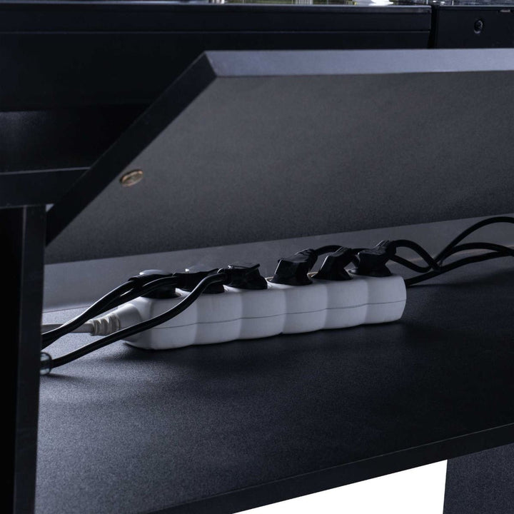 Glorious Modular Mix Station DJ Table w/ Record Storage - Black
