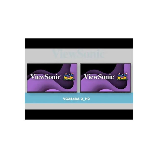 Viewsonic VG2448A-2_H2 24" Dual Pack IPS Monitor  Full HD, HDMI, DP, VGA