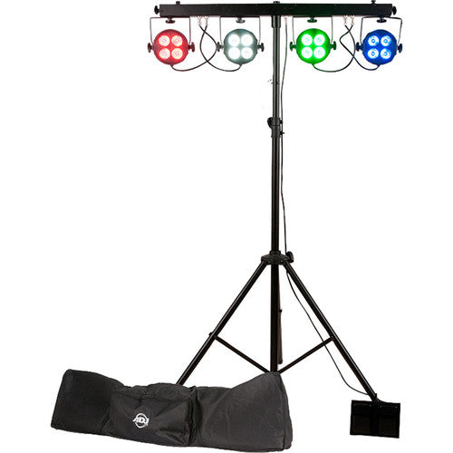 ADJ Starbar Wash Light System w/ LED PARs, Stand, Footswitch Controller & Bag